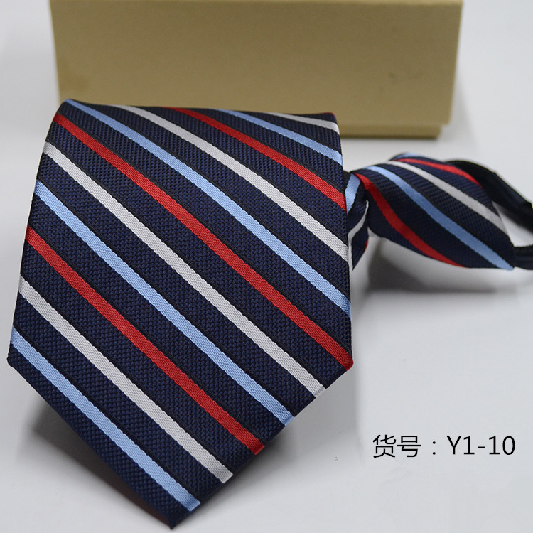 Men&apos;s casual ZIPPER Neckties TIE business dress professional convenience lazy people