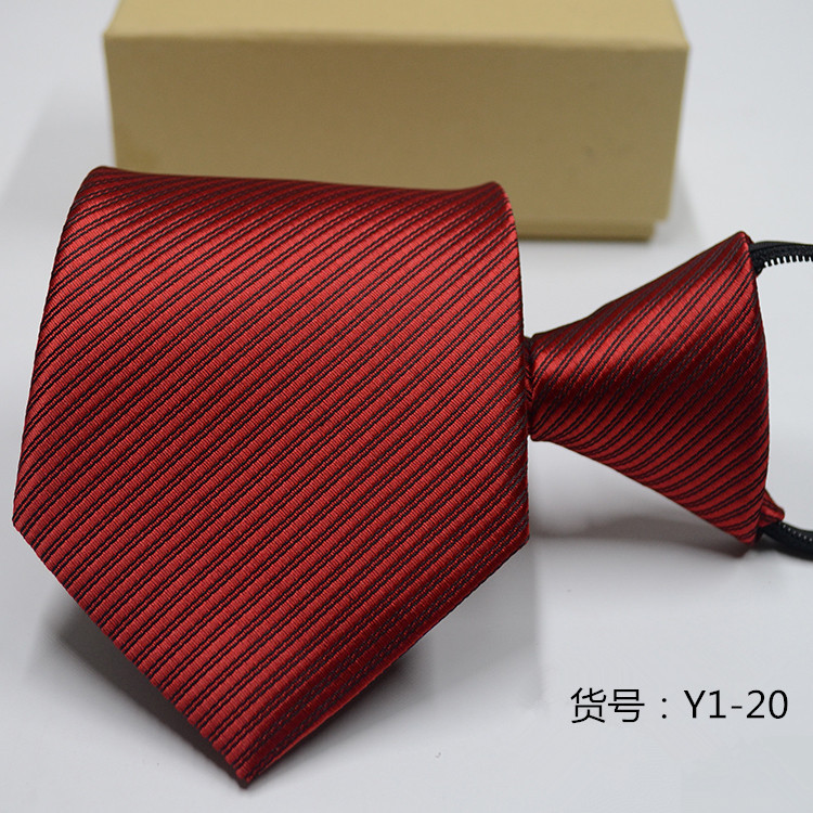 Men&apos;s casual ZIPPER Neckties TIE business dress professional convenience lazy people