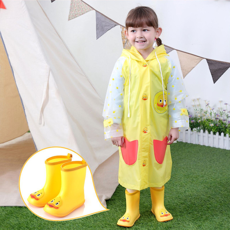 KushyShoo Classic Children&apos;s Shoes PVC Rubber Kids Baby Cartoon Shoes Water Shoes