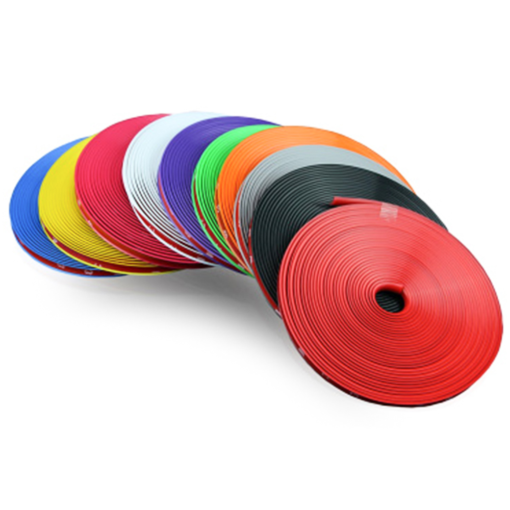 8M/Roll Car Wheel Rims Protector Decor Strip Rubber Moulding Rimblades Car Exterior Accessories