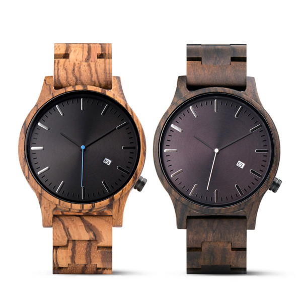 Wood Watch Men Top Brand Luxury Date Display Wooden Timepieces Male Quartz Wristwatches