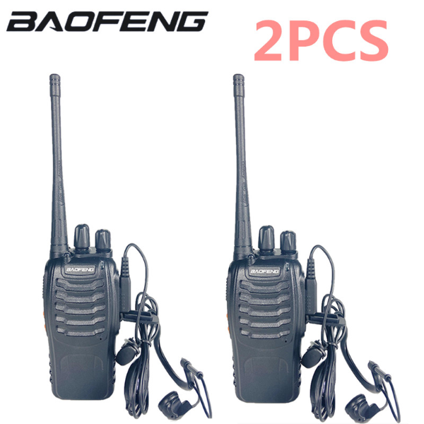 2pcs/lot baofeng BF-888S Walkie talkie Two-way radio set BF 888s UHF 400-470MHz VoIP Phones &amp; Device
