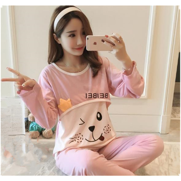 Breastfeeding  Maternity Pajamas Sets Cotton Pregnacy  Women Clothing Sleepwear Suits & Blazers