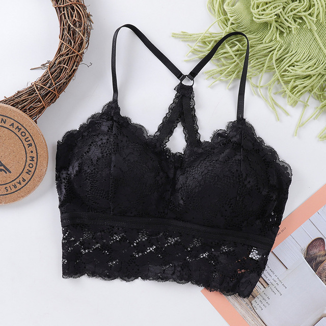 Women Sexy Lace Bra Female Bralette Push Up Seamless Tube Sleep Dormir Tops Plus Size Lingerie