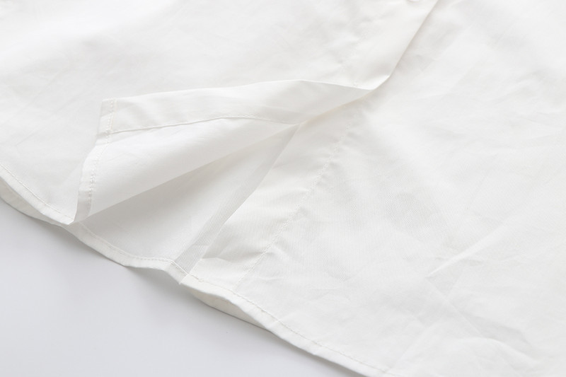 HSA 2021 white blouse women long sleeve cotton womens tops and blouses sweet Peter pan  Tops
