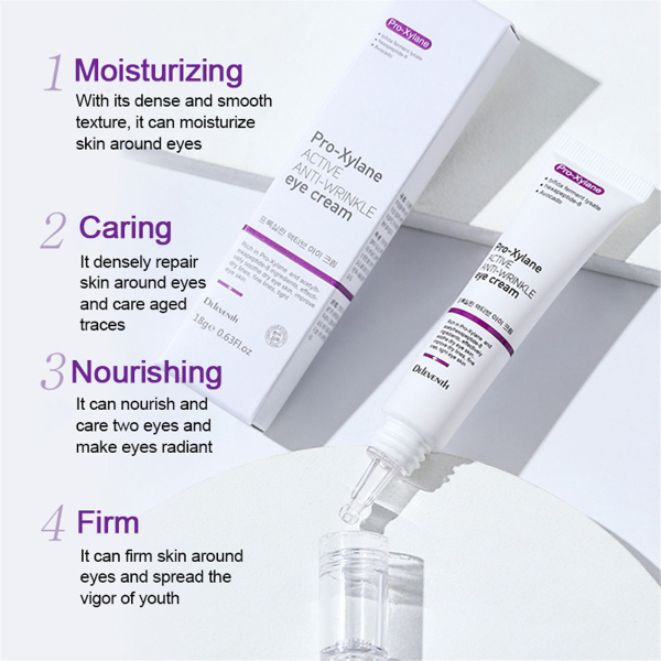 Active Anti-Wrinkle Eye Cream Fades Fine Lines Dark Circles Eye Serum Remove Eye Bags Puffiness Anti-Aging Firmness Eye Care Skin Care