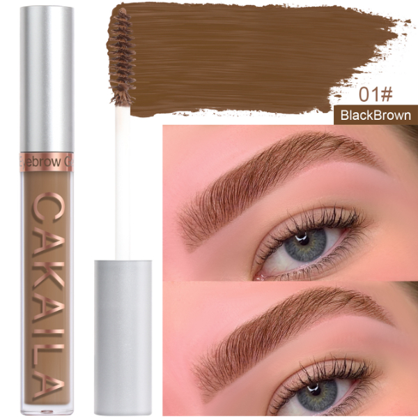 Brand Long Lasting Waterproof Henna Eyebrow Liquid Cream Tattoo Brow Tint Black Brown Makeup
