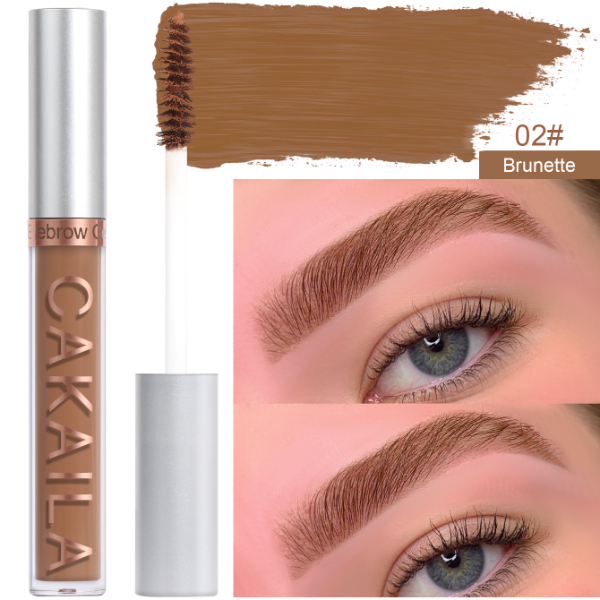 Brand Long Lasting Waterproof Henna Eyebrow Liquid Cream Tattoo Brow Tint Black Brown Makeup