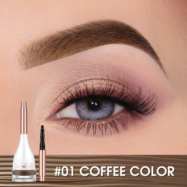 O.TWO.O Eyebrow Pomade Brow Mascara Natural Waterproof Long Lasting Creamy Texture 4 Colors Makeup