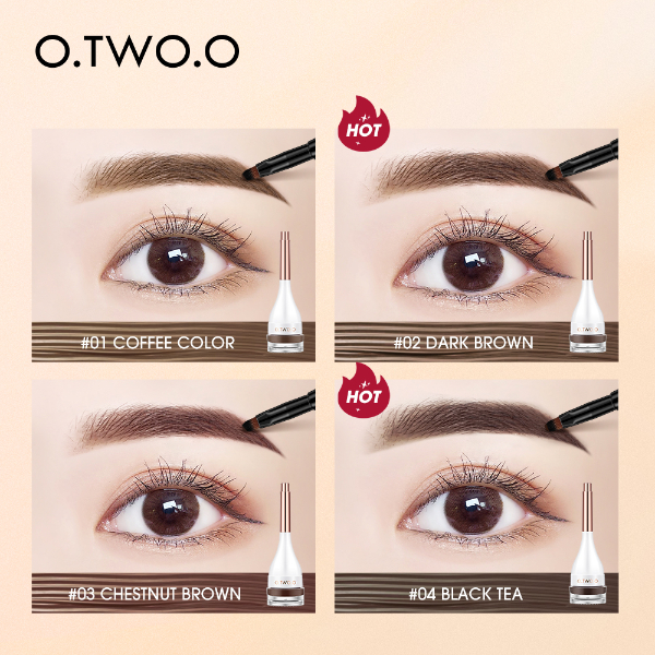 O.TWO.O Eyebrow Pomade Brow Mascara Natural Waterproof Long Lasting Creamy Texture 4 Colors Makeup