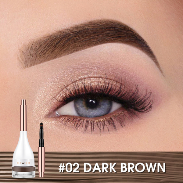 O.TWO.O Eyebrow Pomade Brow Mascara Natural Waterproof Long Lasting Creamy Texture 4 Colors Makeup