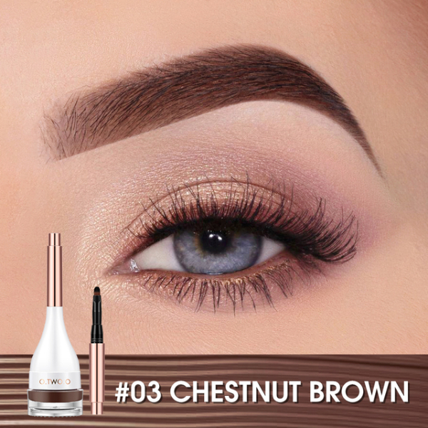 O.TWO.O Eyebrow Pomade Brow Mascara Natural Waterproof Long Lasting Creamy Texture 4 Colors Makeup