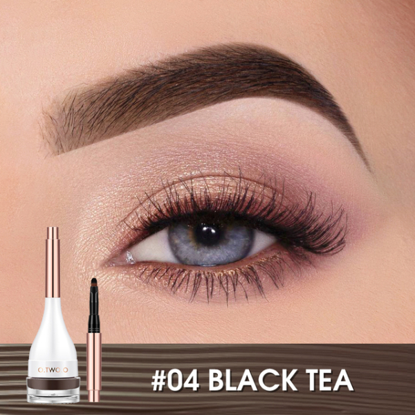 O.TWO.O Eyebrow Pomade Brow Mascara Natural Waterproof Long Lasting Creamy Texture 4 Colors Makeup
