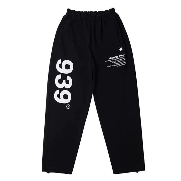 Oversized Text Women pants Black Jogging Sweatpants Women for pants Baggy Sports Pants Jogger High Waist  Trousers & Leggings