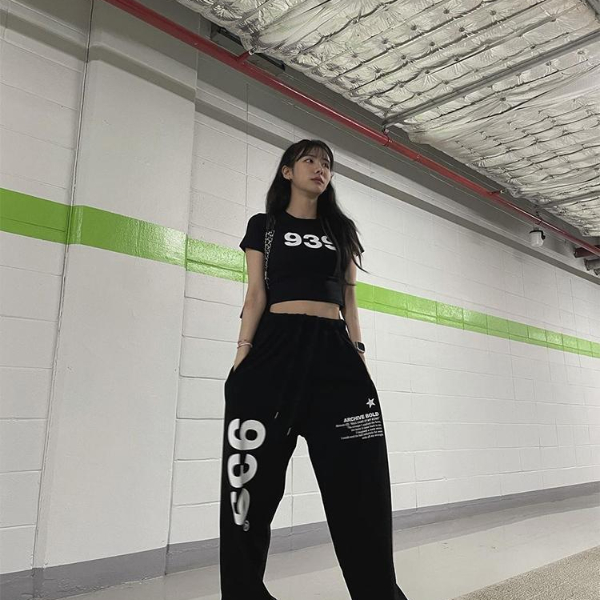 Oversized Text Women pants Black Jogging Sweatpants Women for pants Baggy Sports Pants Jogger High Waist  Trousers & Leggings