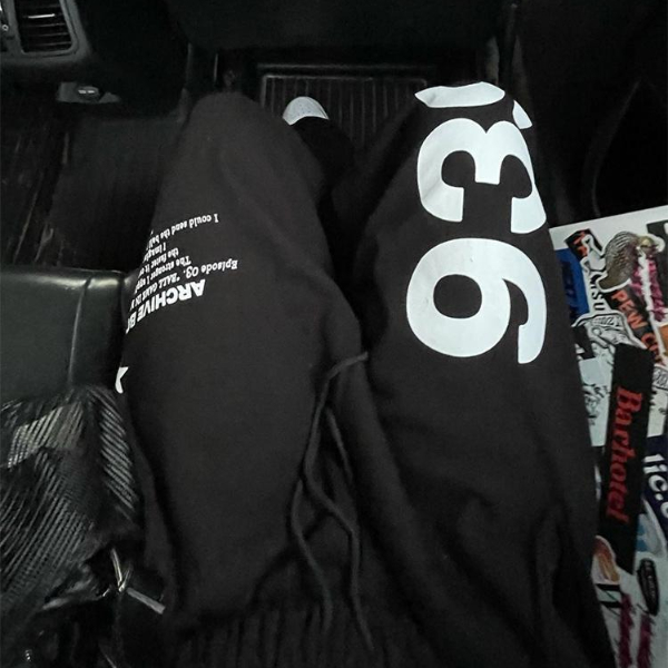 Oversized Text Women pants Black Jogging Sweatpants Women for pants Baggy Sports Pants Jogger High Waist  Trousers & Leggings