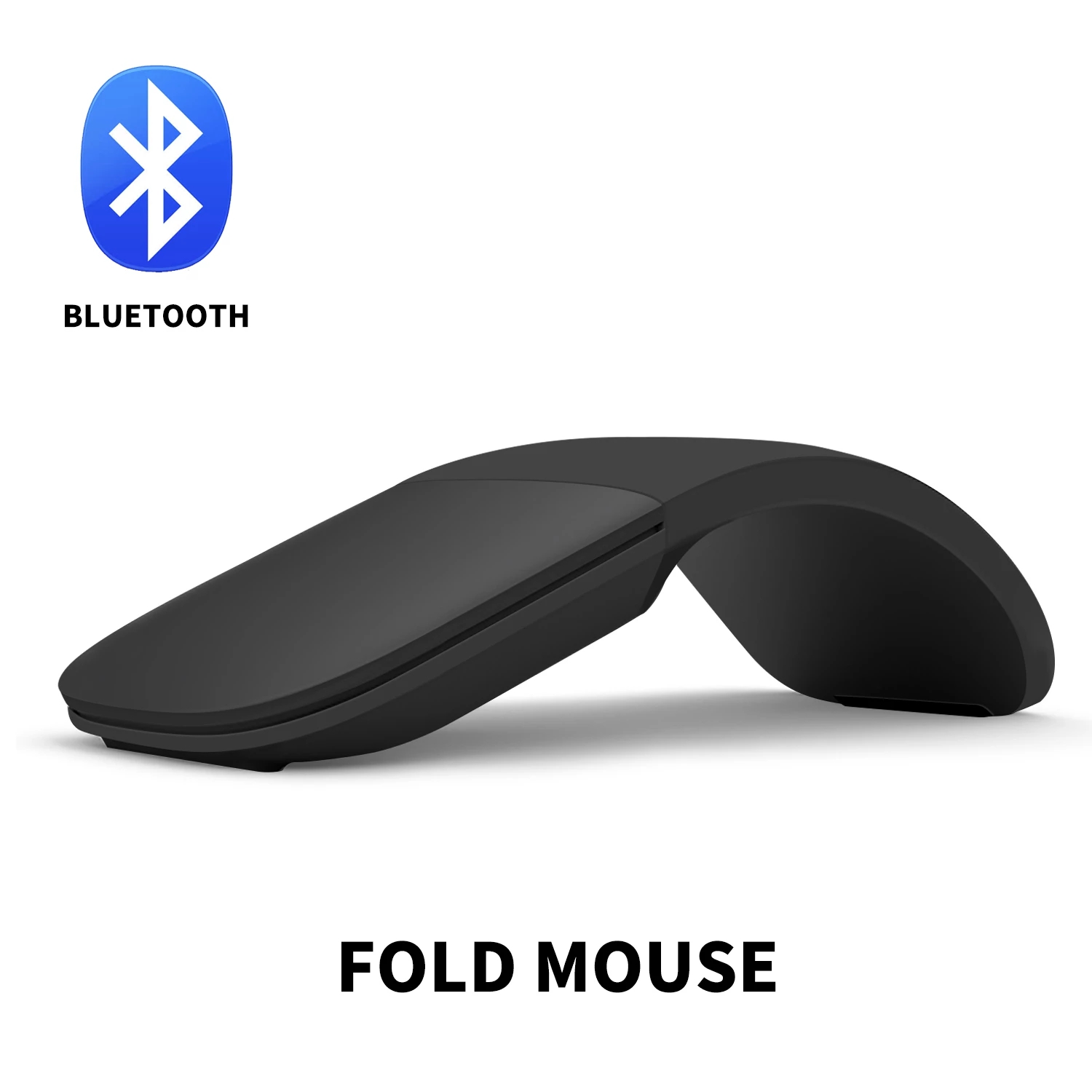 Slim and Portable 2.4Ghz Wireless Folding Arc Optical Mouse Bluetooth Mouse for Notebook PC MacBook