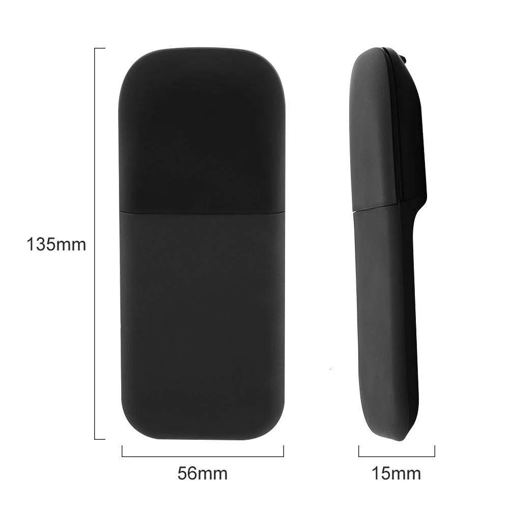 Slim and Portable 2.4Ghz Wireless Folding Arc Optical Mouse Bluetooth Mouse for Notebook PC MacBook