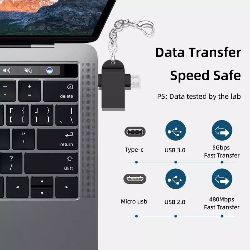 3 in 1 OTG USB Adapter Type C to USB 3.0 Adapter USB Cable For Macbook pro Samsung Huawei Xiaomi USB Data Cable OTG