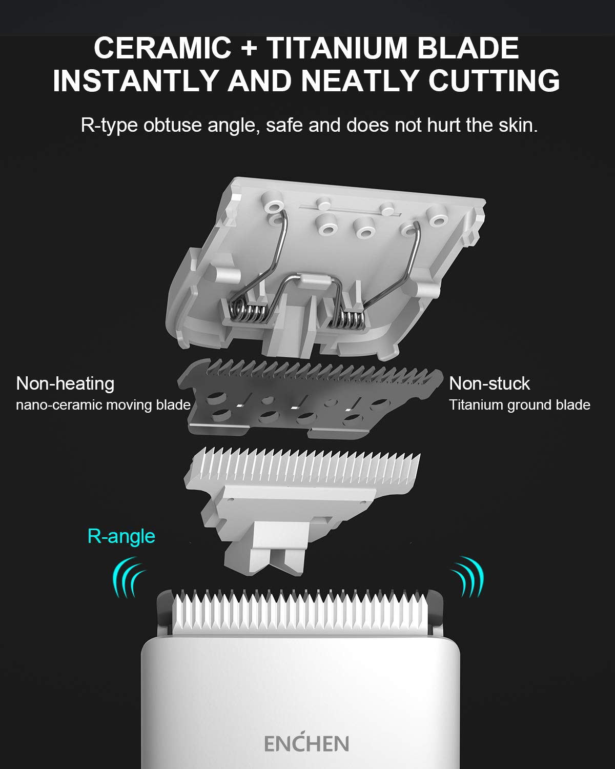High Quality XiaoMi ENCHEN Hair Clipper Electric Cutter Trimmer