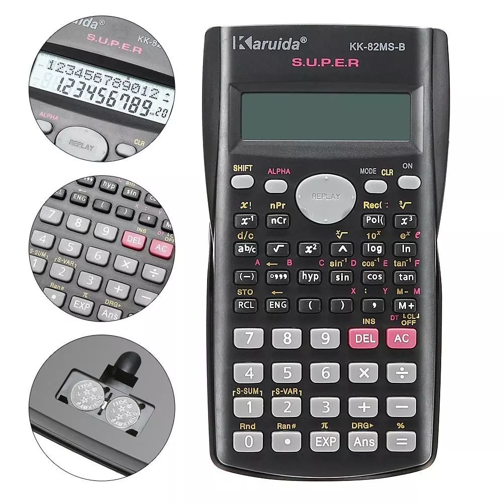 Portable Scientific Calculator School Office Stationeries Multifunction Stationery Scientific Tool