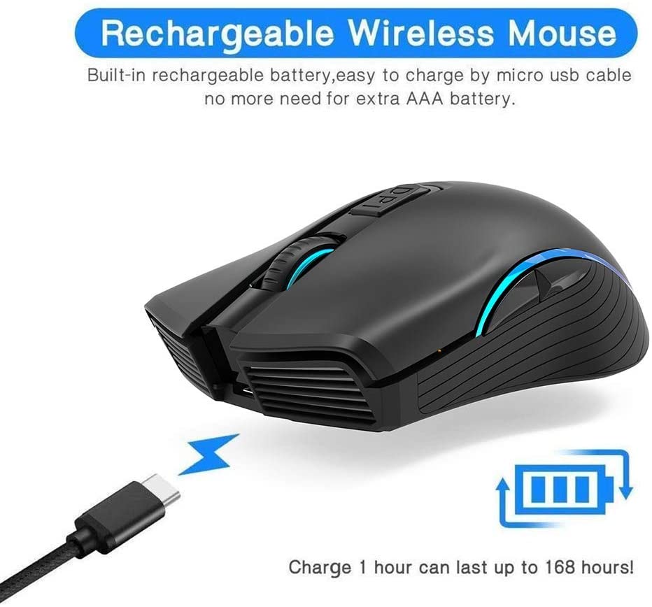 Dual Band 2.4G Wireless/Bluetooth Mouse RGB Light Ergonomic Optical Mice for IOS/Andriod/Windows