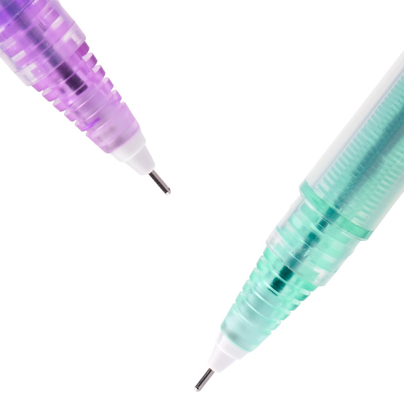 12PCS School Office Stationeries Super Durable Writing Sign Pen 0.5mm Gel Ink Ballpoint Pen