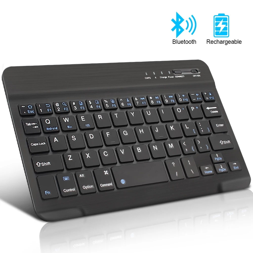 Mini Bluetooth Wireless Keyboard For ipad Phone Tablet Rechargeable Portable keyboard For Android ios Windows