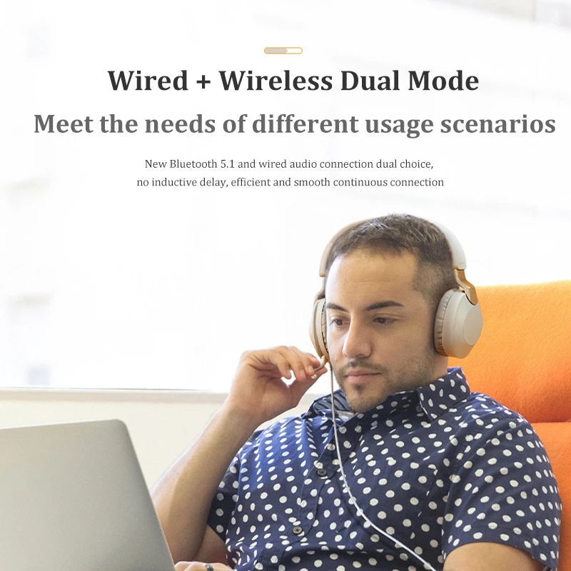 Bluetooth Headphones TWS Wireless Business Headphones Bass Bluetooth Headsets Super Charging Wireless Headset Noise Canceling