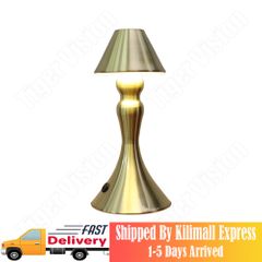 Rechargeable LED Desk Lamp Touch Bedroom Light Living Lights Ambient Light Suitable for Home Restaurant Bar Gold as picture as picture 5W