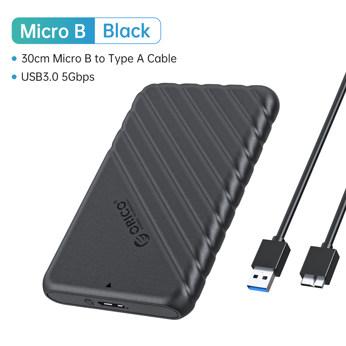 ORICO USB3.0 to SATA III 2.5&quot; External Hard Drive Enclosure for 7mm/9.5mm SATA HDD/SSD Tool Free
