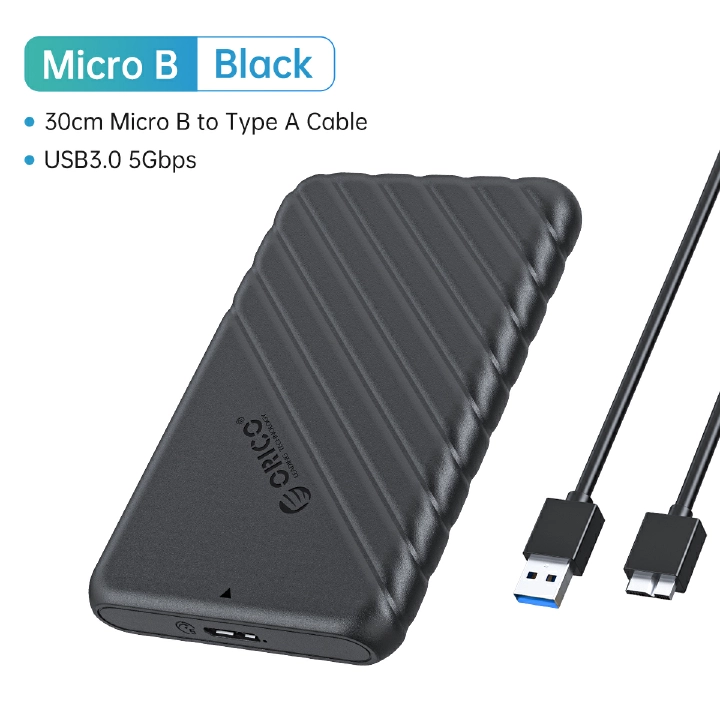 ORICO USB3.0 to SATA III 2.5&quot; External Hard Drive Enclosure for 7mm/9.5mm SATA HDD/SSD Tool Free
