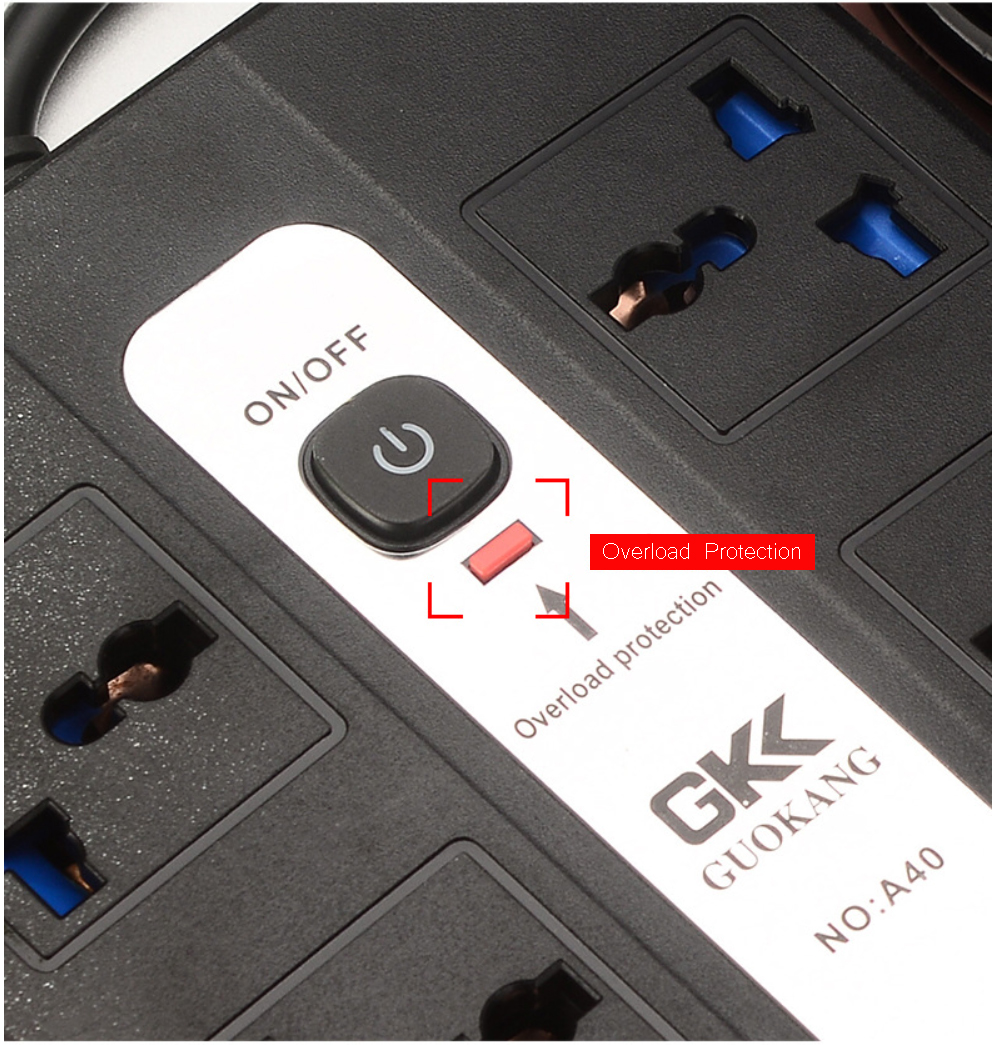 Universal Power Strip Power Socket USB Charger Adapter Surge Protector Heavy Duty Overload Protection Plug Multiple Outlets 8 Way Outlets 5 USB 1 PD Charging Port 7 Feet Long Extension Cord