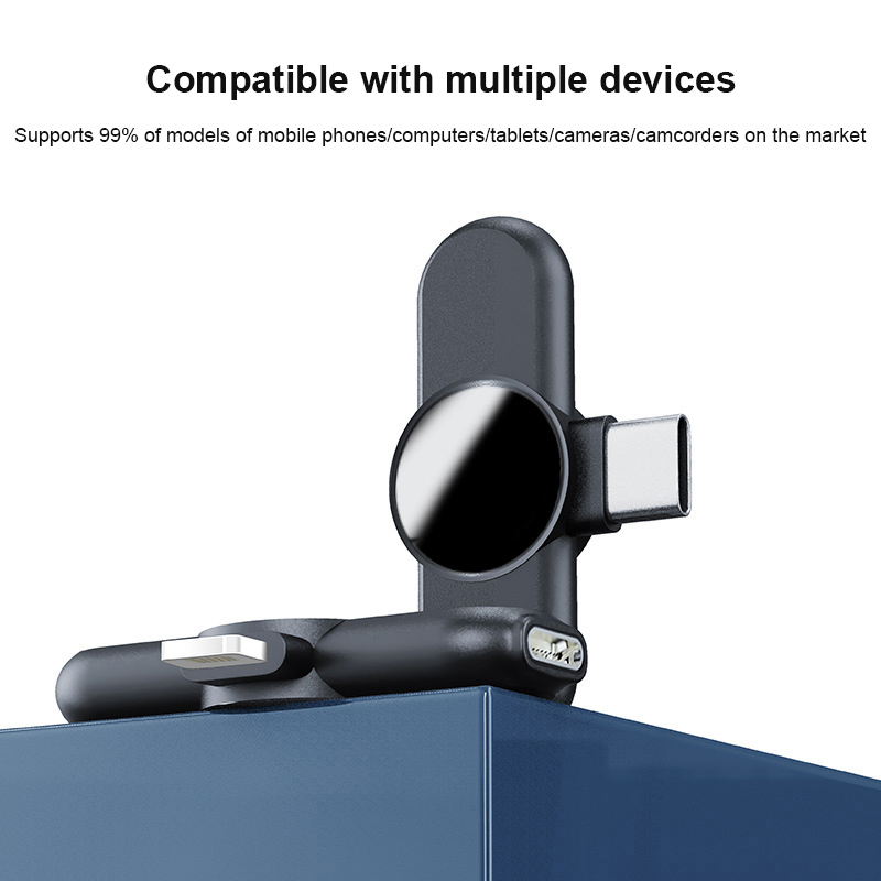 Wireless Lavalier Microphone Private Live Broadcast Microphone with Noise Reduction Small MicrophoneS Outdoor Interview Conference Recording