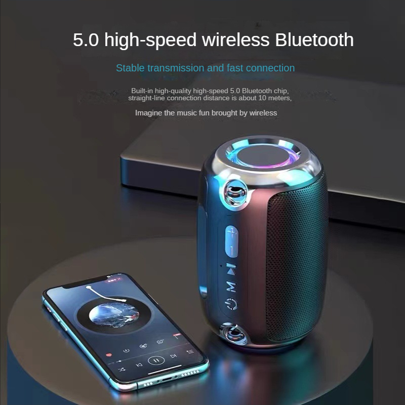 Wireless Speakers Woofer Surround Stereo Portable Bluetooth Speaker High-Power Subwoofer Plug-in Card Speaker