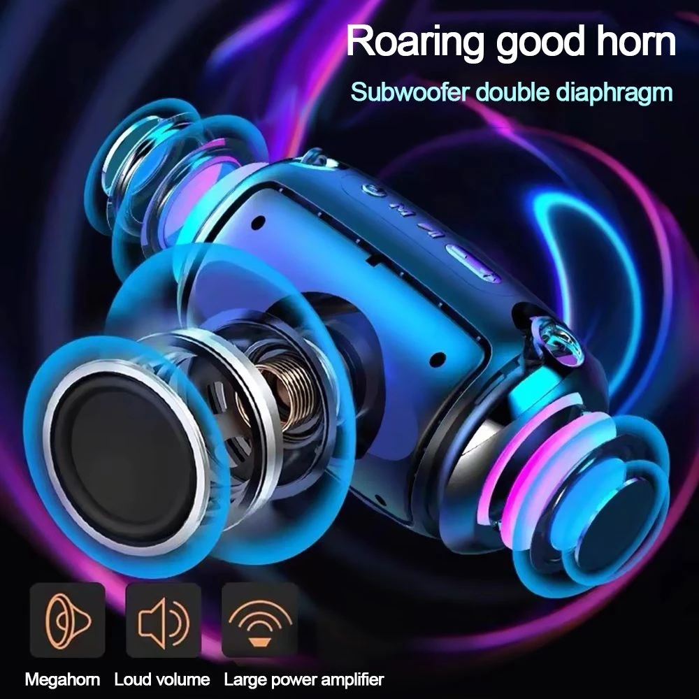 Wireless Speakers Woofer Surround Stereo Portable Bluetooth Speaker High-Power Subwoofer Plug-in Card Speaker