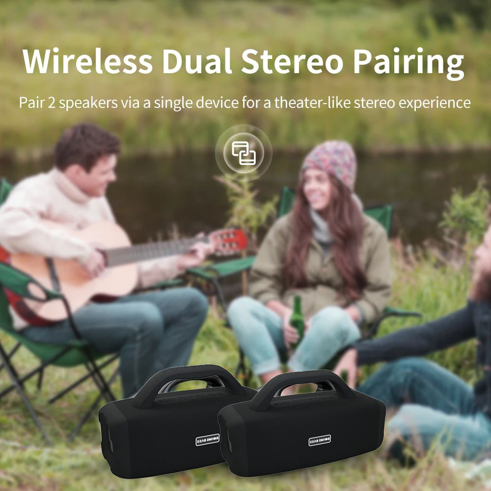 Portable Bluetooth Speaker Woofer Surround Stereo Computer Wireless Speaker Deep Bass Waterproof Plug-in Card Subwoofer