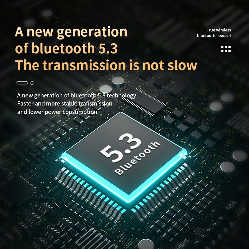 Bluetooth Earphone True Wireless Earpods Stereo Sound Rotatable Earmuff Heavy Bass Magic Tone Bluetooth Earbuds Built-in Mic Sports Earphones