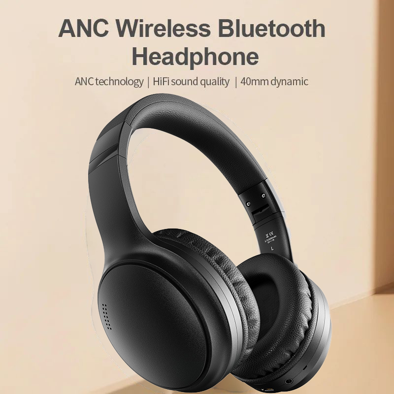 Noise Killer Bluetooth Headphone 23dB ANC 50hr Playtime Headset 3-Mode Noise Cancel for Kenya's Streets/Markets/Home Lighter Than Baby Bottle