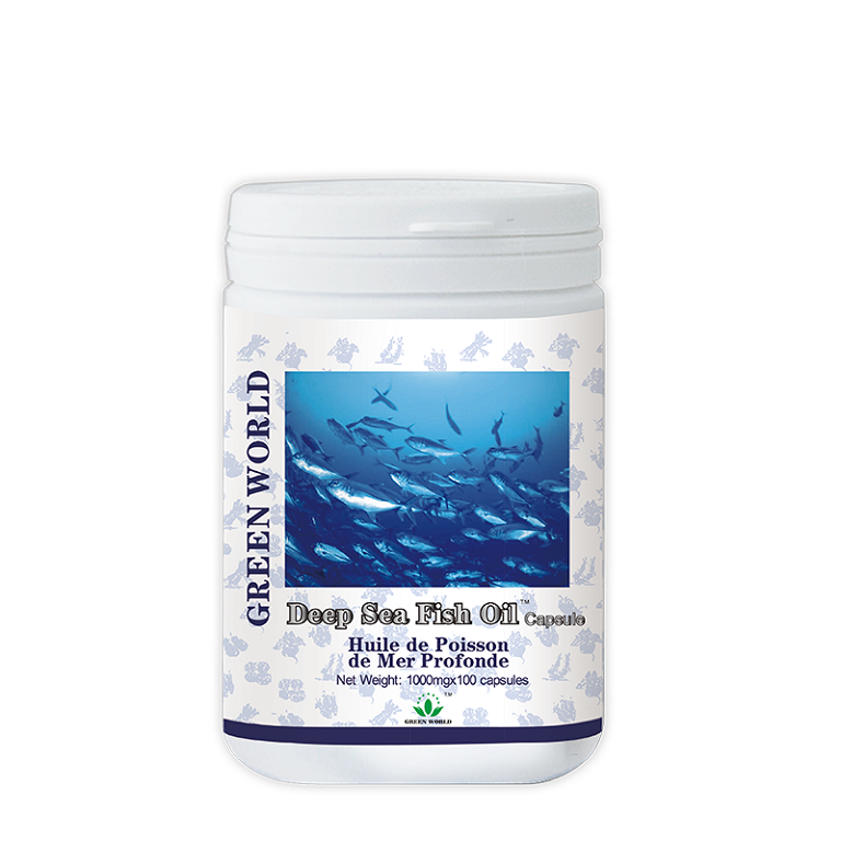 Green World Deep Sea Fish Oil Softgel (Omega-3)-1g×100 caps