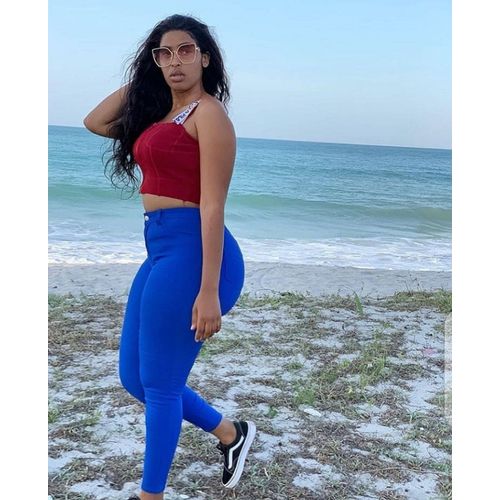 Thin jeans jeans stretch pencil pants, high waist jeans wash thin waist high spring women