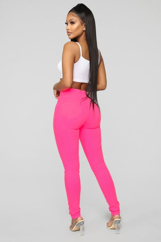 Thin jeans jeans stretch pencil pants, high waist jeans wash thin waist high spring women