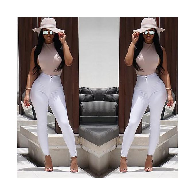 Thin jeans jeans stretch pencil pants, high waist jeans wash thin waist high spring women