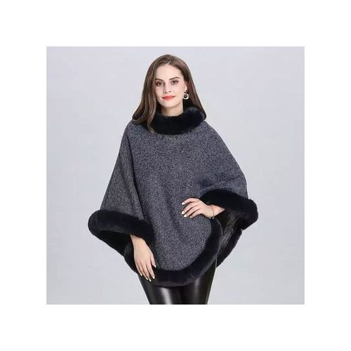 Ladies Warm Poncho Cover Up/ Sweaters