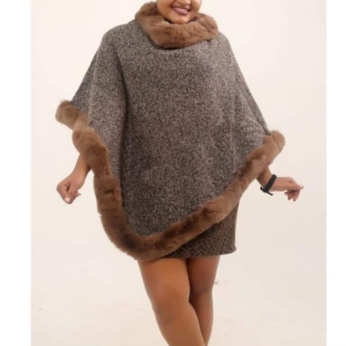 Ladies Warm Poncho Cover Up/ Sweaters
