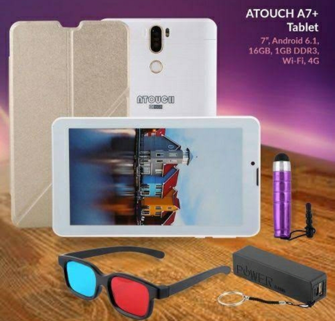 Atouch A7 Plus  Tablet: 7.0″ inch – 1GB RAM – 16GB ROM – 4G LTE – 3000 mAh Battery