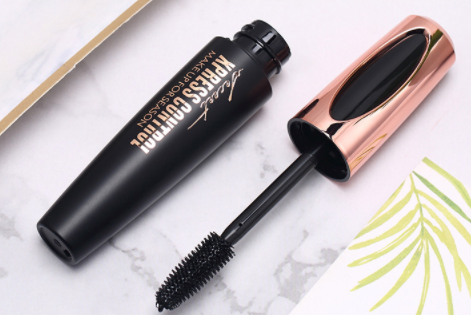 Mcafee 4D silk fiber eyelash makeup waterproof silicone brush head mascara lengthening thick mascara diamond shimmering mascara