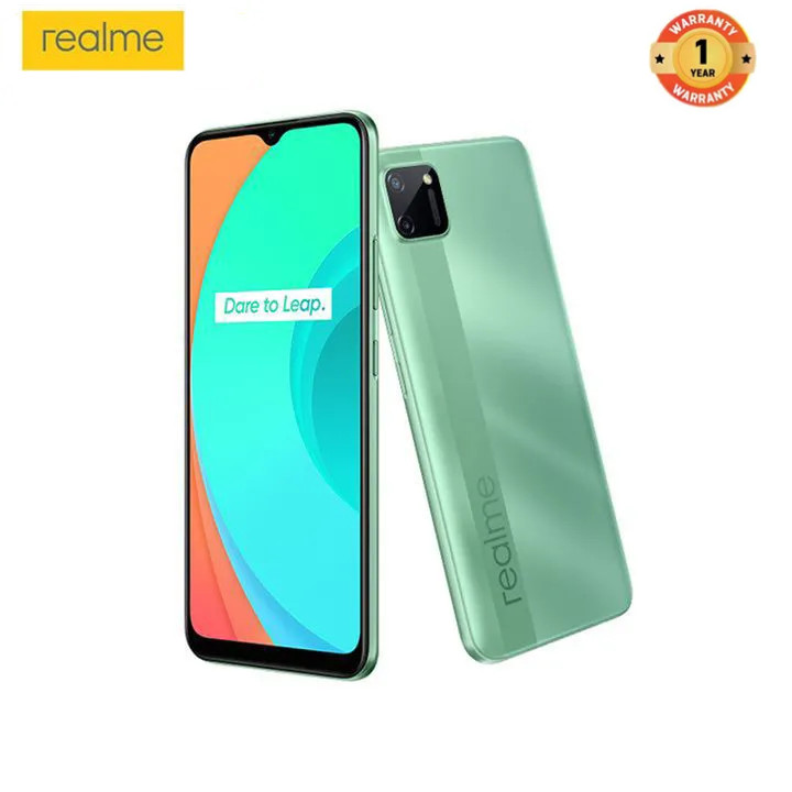 Realme C11 2GB+32GB Phones 6.5&quot; 5000mAh (Dual SIM+1 MicroSD) 13MP Super Night Camera Smart Phone