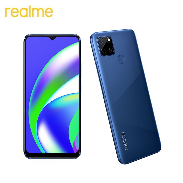 Realme C12 64GB+3GB 6.5'' 6000mAh Super Large Battery (Dual SIM+1 MicroSD) 13MP AI Triple Nightscape Camera Fingerprint Unlock Smart Phone