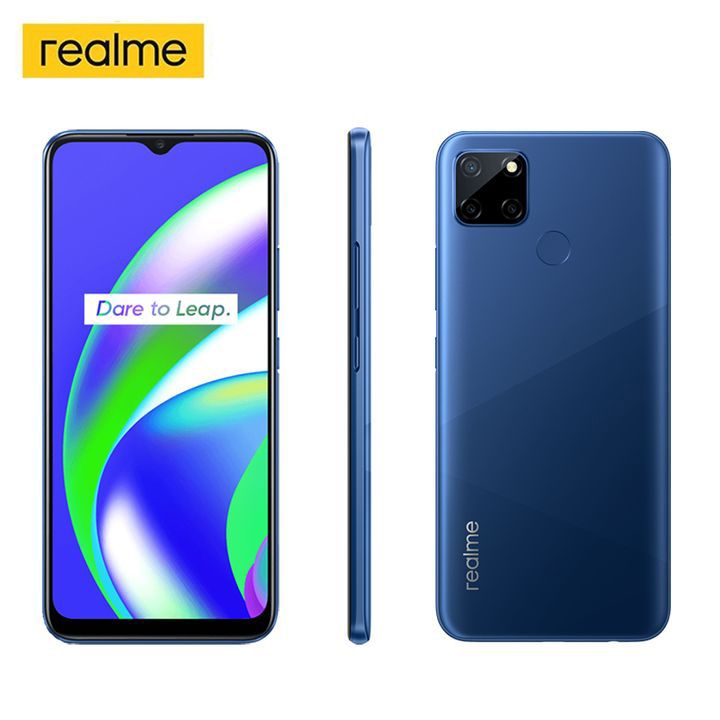 Realme C12 64GB+3GB 6.5'' 6000mAh Super Large Battery (Dual SIM+1 MicroSD) 13MP AI Triple Nightscape Camera Fingerprint Unlock Smart Phone